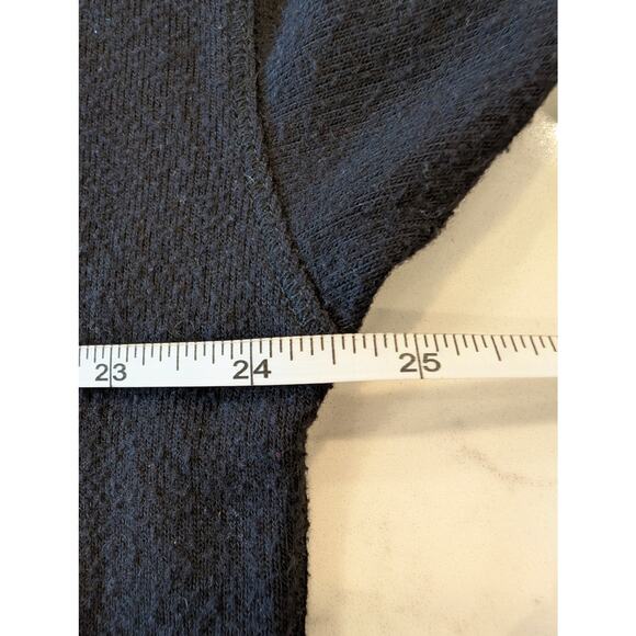 Alo Yoga Black Pullover Funnel Neck Sweatshirt Fuzzy Texture Size Medium Workout - Picture 6 of 7